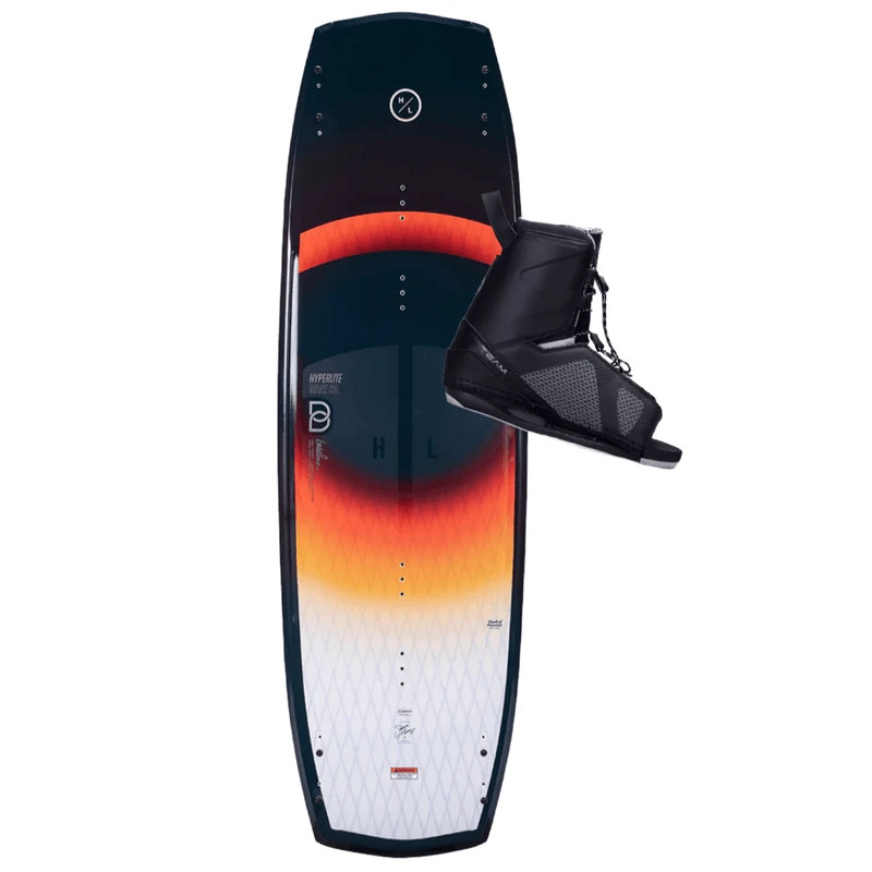 Hyperlite 2023 Baseline + Team OT Bindings Wakeboard Package 2 Hyperlite 2023 Baseline + Team OT Bindings Wakeboard Package - Image 2